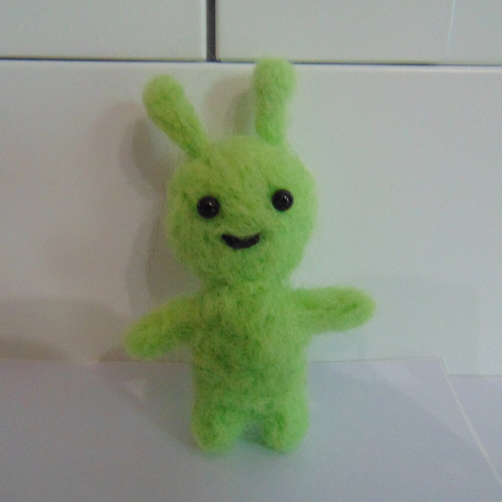 Needle Felted Alien